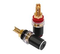Dynavox Recessed Sockets Banana Pro Plastic Coated 1 X Red / White