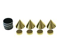 Dynavox Sub-Watt Absorber 4er Set Messing Gold Noisekiller 205045