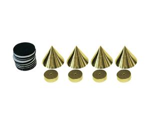 Dynavox Sub-Watt Absorber 4er Set Messing Gold Noisekiller 205045