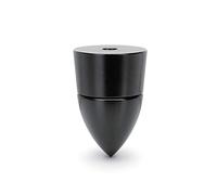 Dynavox Sub-Watt Absorber Set of 4 Height-Adjustable Decouplers for Speakers and Boxes or HiFi Devices Screw Mount Black