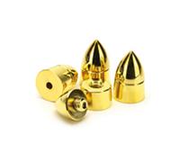Dynavox Sub-Watt Device and Speaker Feet HiFi Component 4 Piece Set Brass