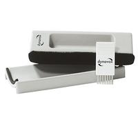 Dynavox Velvet Record Cleaning Puk with Velvet Pad + Nylon Brush - Grey