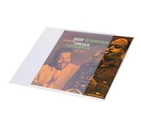 Dynavox Vinyl Record Outer Sleeves 50 Pack Light Matt Finish Archival Quality Vinyl LP Sleeves Clear