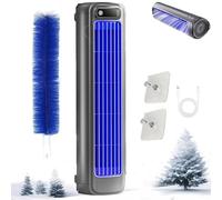 Dyneata Cooling Ace, Dyneata Cooling Ace Air Conditioner, 3 Speeds Portable Wireless Fan Bladeless Quiet for Kitchen, Bedroom, Cool Down the Room Instantly (Gray)