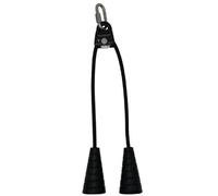 Dynepic Sports Dually Tricep Rope, Stainless Steel & Aluminum, Spiral Strength Grips, Black