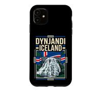 Dynjandi Iceland Flag Waterfall Vintage Art Case for iPhone 11