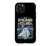 Dynjandi Iceland Flag Waterfall Vintage Art Case for iPhone 11 Pro