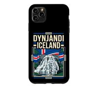Dynjandi Iceland Flag Waterfall Vintage Art Case for iPhone 11 Pro Max