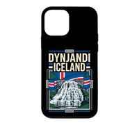 Dynjandi Iceland Flag Waterfall Vintage Art Case for iPhone 12 mini