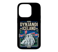 Dynjandi Iceland Flag Waterfall Vintage Art Case for iPhone 14 Pro