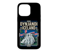 Dynjandi Iceland Flag Waterfall Vintage Art Case for iPhone 14 Pro Max