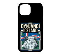 Dynjandi Iceland Flag Waterfall Vintage Art Case for iPhone 15