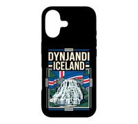 Dynjandi Iceland Flag Waterfall Vintage Art Case for iPhone 17