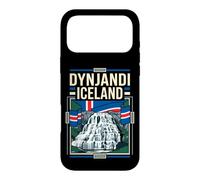Dynjandi Iceland Flag Waterfall Vintage Art Case for iPhone 17 Pro Max