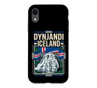 Dynjandi Iceland Flag Waterfall Vintage Art Case for iPhone XR