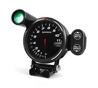 Dyno Racing 80MM Tachometer RPM Gauge High Speed stepper motor 7 Colors 0-11000 RPM Meter With Shift Light and Peak warning