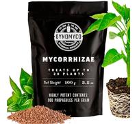 DYNOMYCO Mycorrhizal Inoculant - Plant Growth & Root Treatment - Concentrated Mycorrhiza Formula - Boosts Nutrient - Mycorrhizae Plant Food for Resilience, Root Strength & Fertilizer (100g / 3.5oz)
