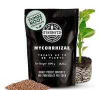 DYNOMYCO Mycorrhizal Fungi Inoculant, 100g/3.5oz - Boosts Root Growth, Yields & Nutrient Uptake - 900 Propagules/g, Concentrated Granules, & OMRI Compliant - Seed Starter Soil Mix Compatible