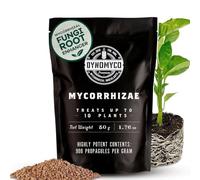 DYNOMYCO Mycorrhizal Fungi Inoculant, 50g/1.76oz - Boosts Root Growth, Yields & Nutrient Uptake - 900 Propagules/g, Concentrated Granules, & OMRI Compliant - Seed Starter Soil Mix Compatible