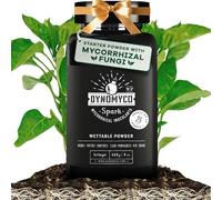 DYNOMYCO Spark WP Mycorrhizal Fungi, 4oz Wettable Powder - 3-In-1 Root Enhancer Amplifies Nutrient Uptake & Yield - Treats 25 Plants, Indoor/Outdoor Bio-Stimulant - Dissolves Fast in Seed Starter Soil
