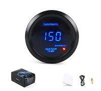 Dynoracing 2'' 52MM Car Digital Blue Led Water Temperature Gauge 40-150 Celsius with Water Temp Joint Pipe Sensor Adapter 1/8NPT