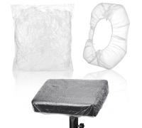 Dynvue 100pcs Thickened Tattoo Tray Covers, Large Disposable Tattoo Table Dust Cover Suitable for Max 16.5x9.8x7.5in, Elastic and Waterproof Protective Covers for Tattooing Arm Rest Stand, Salon Trays