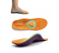 DynWalker Arch Support Insoles - Orthotic Inserts for Plantar Fasciitis, Flat Feet, Heel & Foot Pain Relief - Cushioned & Stabilizing for Running, Work, All-Day Wear (Men & Women) XS