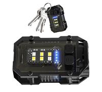 DYOG Solar Lamp, Hand Cranking Solar Flashlight, 800lumen Keyring Flashlight, Flashlight Usb Rechargeable Camping Hunting Torch, Hunting Torch, 8 Modes Led Keychain Light, Portable Light Magnetic, Sm