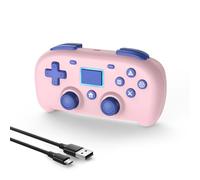 DYONDER Wireless Controller for PS4,Mini Style PS4 Gamepad Compatible with PS4/Pro/Slim,PC Game Remote for Window10/8/7,Gaming Controller with Dual Vibration/6-Axis Sensor/Audio Function(PINK)
