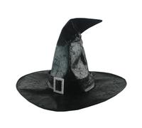 DYOUen Witch Hat Unisex Headwear Witch Accessories One Size for Cosplay Christmas Party Favours Festival Fancy Dress (Black)