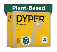 DYPER Bamboo Baby Viscose, Size 4, Honest Ingredients, Fabric Alternative, Day and Night, Made with Plant-Based Materials, Hypoallergenic for Sensitive Skin, No