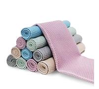 DyPinYise Streak Free Miracle Microfiber Cleaning Cloth, 15 Pack Nanoscale Lint Free Cleaning Rags, Glass Cleaning Cloth for Windows, Mirrors, Chrome, Housekeeping(5 Colors,15.7 in x 11.8 in)