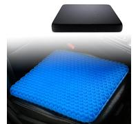 DYQACY Cooling Gel Car Seat Cushion for Mitsubishi Outlander 1.Generation 2005 2006, Elastic Gel Seat Pad with Non-Slip Cover Breathable Office Home,M-with Cover
