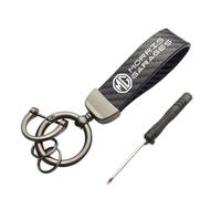 DYQCD 1 Pc Creative Cars Keyring Keychain for MG Gundam 350 Parts Hector Chrome Plated Metal Alloy Car Key Fob Work Replacement for Car Accessories,CarbonFiber