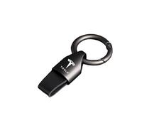 DYQCD 1 Pc Creative Cars Keyring Keychain for Tesla Model 3 Model Y Model S Chrome Plated Metal Alloy Car Key Fob Work Replacement for Car Accessories