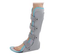 Dyqyym Férula ortopédica para pie caído, férula nocturna unisex para fascitis plantar, soporte para pierna, inmovilizador ortopédico para dormir, corta derecha, L (larga izquierda, M)