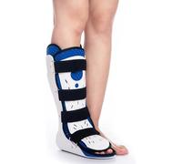 Dyqyym Férula ortopédica para pie caído, ortesis ajustable y transpirable para fascitis plantar, soporte para tobillo, calzado para caminar y aliviar el dolor (izquierda mediana) (derecha grande)