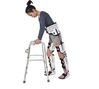 Dyqyym Férula ortopédica para pie caído, rodilleras médicas para fijación de rodilla, tobillo y pie, cómoda y ajustable, para fracturas de pierna, pie y extremidades inferiores, A izquierda (C)