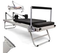 Dyqyym Foldable Pilates Reformer Portable Pilates Equipment for Home Workouts Multifunction Pilates Reformer Machine for Reformer Body Stamina Stretching Exercise Workout