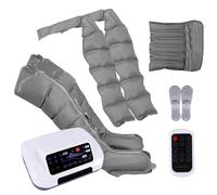 Dyqyym Lymphatic Drainage Massager, Air Compression Electric Leg Massager For Circulation Arm Leg Waist, Relax Pain Relief, Timed and Adjustable Pressure (6 Cavities 2 Legs+waist+2 Arms)