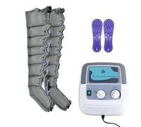 Dyqyym Lymphatic Drainage Massager,Electric Pressure Massage Machine Air Compression Body Massager,8 Cavity Lymphatic Drainage Massage Legs, Pneumatic Leg Wrap Pressure Machine (Grey (Machine+2 leg))