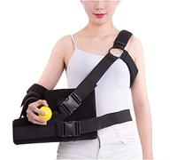 Dyqyym Medical Arm Support Shoulder Immobilizer Rotator Cuff Support Brace Left or Right Arm Shoulders Wrist Elbow Brace with Abduction Pillow and Exercise Ball