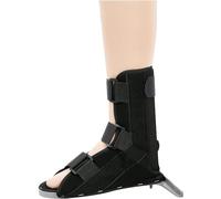 Dyqyym Ortesis correctiva para pie, ortesis médica para pie caído, tobillera ajustable, tendinitis aquílea, fascitis plantar, accidente cerebrovascular, color negro, talla M