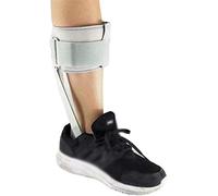 Dyqyym Ortesis de tobillo y pie, ajustable, para pie caído, cómoda y para esguince de talón y ligamento, con soporte para arco, pie izquierdo (talla M) (pie derecho (talla S))