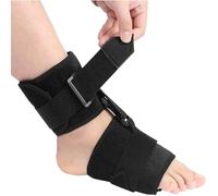 Dyqyym Ortesis de tobillo y pie para pie caído, ajustable, estabilizador para pie flácido y dorsiflexión, un color, talla única.