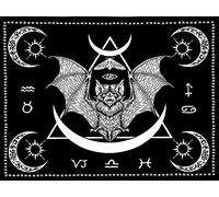 DYRLHZ Black and White Bat Wall Hanging Tapestry Gothic Wall Hanging Tapestry