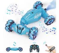 Dysaim Gesture Sensing RC Stunt Car, Cool Birthday Gifts for Boys Ages 6-12 Toys, 4WD Remote Control Car 360° Rotate Transform Drift RC Cars with Lights Music Sprayer, 2.4Ghz Hand Controlled