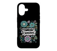 Dysautonomia Chronically Awesome Awareness Floral Design Case for iPhone 17