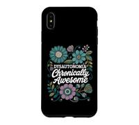 Dysautonomia Chronically Awesome Awareness Floral Design Case for iPhone XS Max
