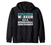 Dysautonomia Warrior Dysautonomy Awareness Pots Warrior Zip Hoodie
